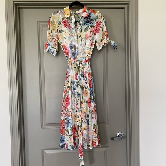 SOLD Calvin Klein Floral Midi Dress - Picture 4 of 9